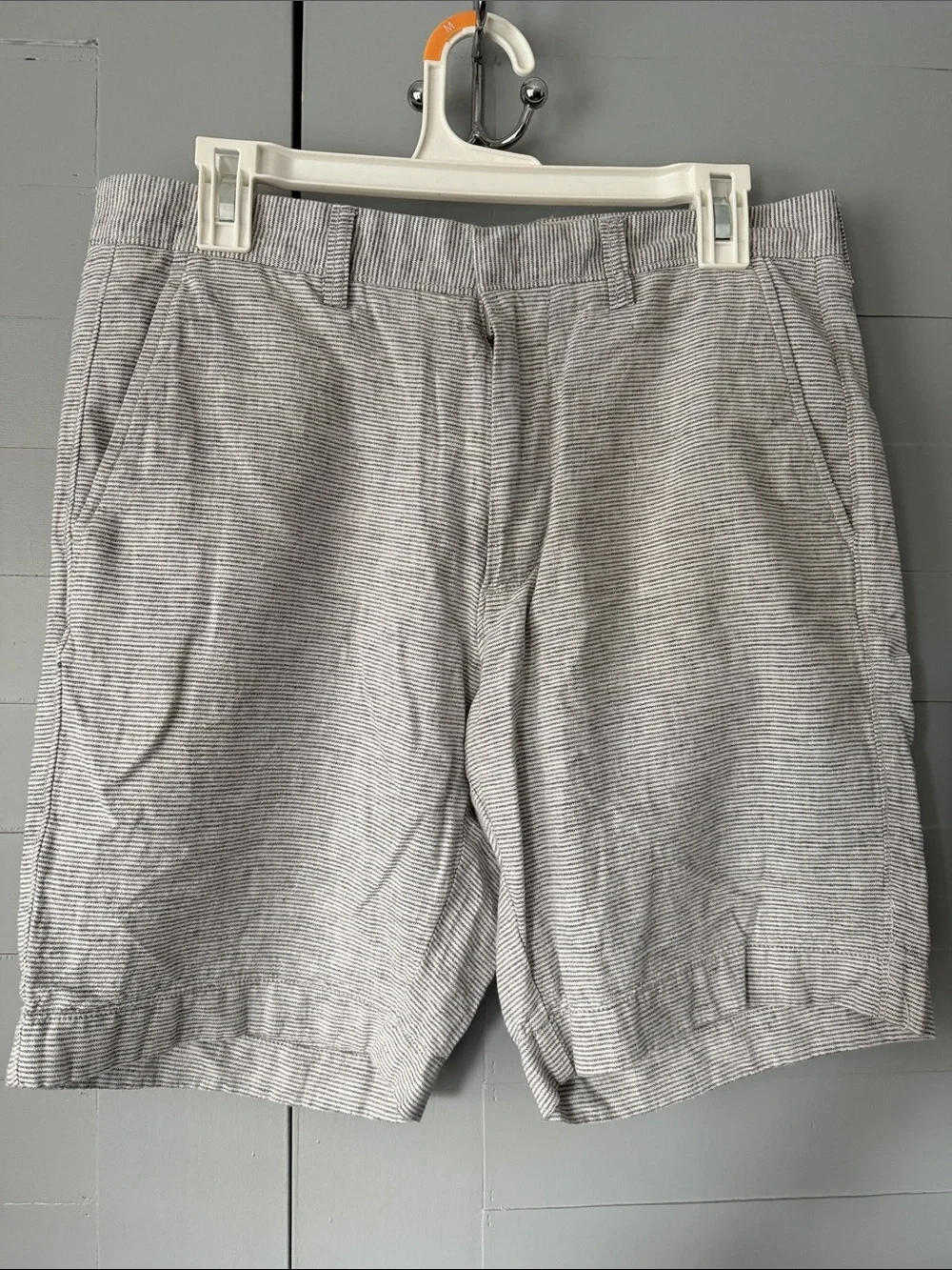 J. Crew Light Gray Seersucker Flat Front Shorts